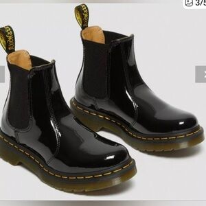 Dr.Martens #2976 Patent Black Leather Chelsea Booties